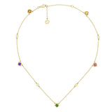 Gucci Interlocking Necklace with Gemstones  Gucci Jewelry
