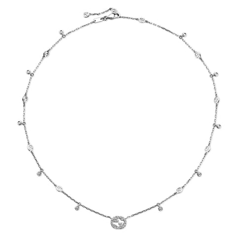 Gucci Interlocking Diamond Necklace  Gucci Jewelry