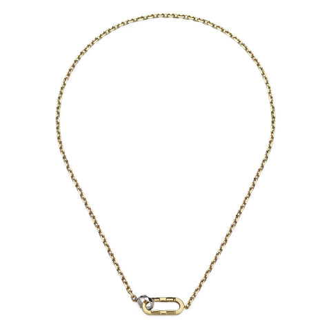 Gucci Gucci Link To Love 18K Yellow Gold Necklace - YBB78667100100U Gucci Jewelry