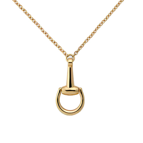 Gucci 18K Yellow Gold Horsebit Chain Necklace  Gucci Jewelry