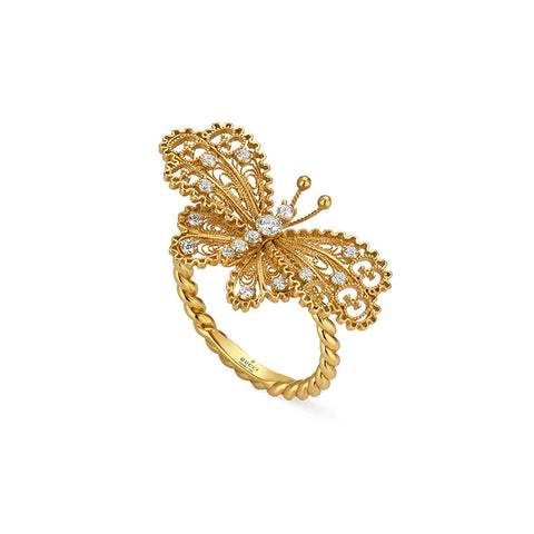 Gucci Le Marché des Merveilles Butterfly Ring  Gucci Jewelry
