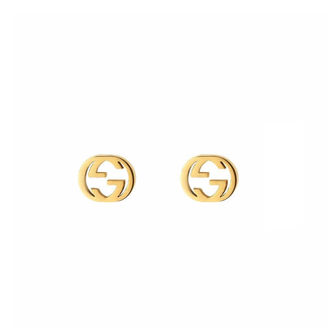 Gucci Interlocking 18K Gold Earrings  Gucci Jewelry
