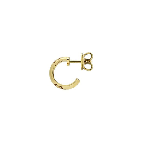 Gucci Icon 18k Yellow Gold 6mm Hoop Earrings Gucci Jewelry