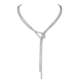 A LINK Abbracci Double Loop Diamond Necklace