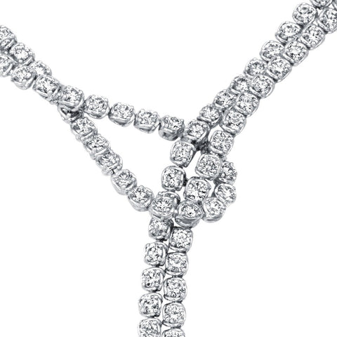 A LINK Abbracci Double Loop Diamond Necklace
