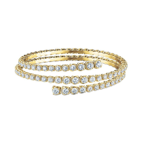 A LINK abbracci three row wrap bangle