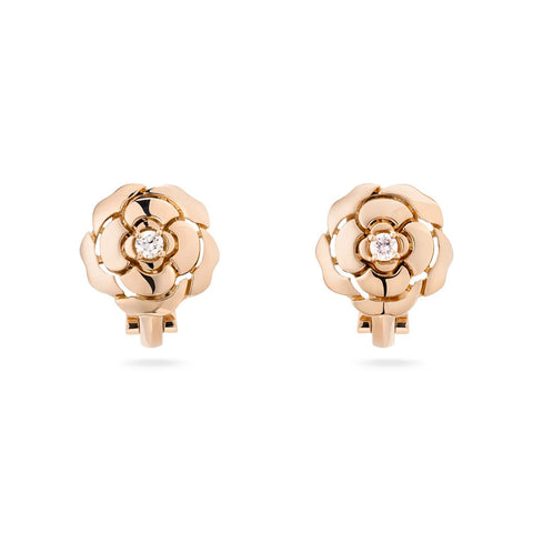 CHANEL Extrait de Camélia Earrings