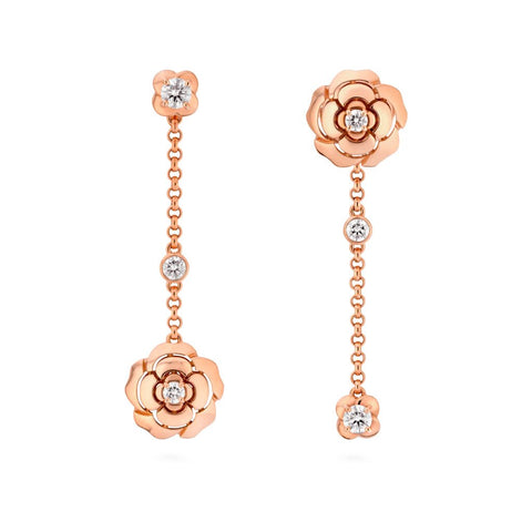 CHANEL Extrait de Camélia Transformable Earrings