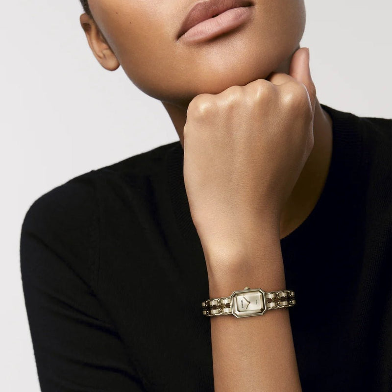 CHANEL Première Iconic Chain Golden Brown Watch