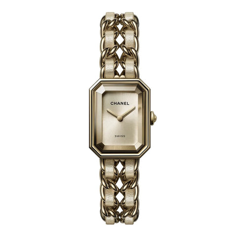 CHANEL Première Iconic Chain Golden Brown Watch