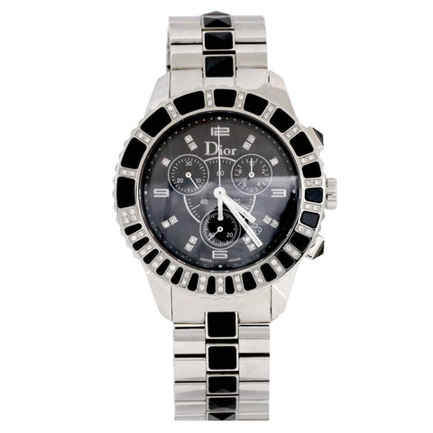 Christian Dior Stainless Steel Diamond Watch