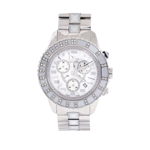 Christian Dior Stainless Steel Diamond Watch