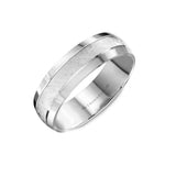 Crown Ring Wedding Band Carved
