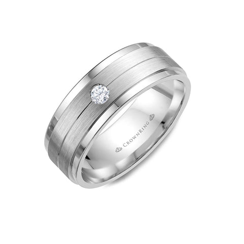 Crown Ring Wedding Band Diamond