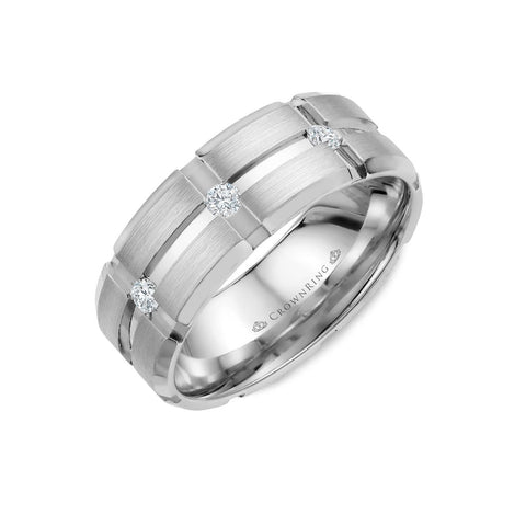 Crown Ring Wedding Band Diamond