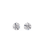 De Beers Forevermark Classic Three Prong Diamond Stud Earrings