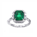Emerald Diamond Ring