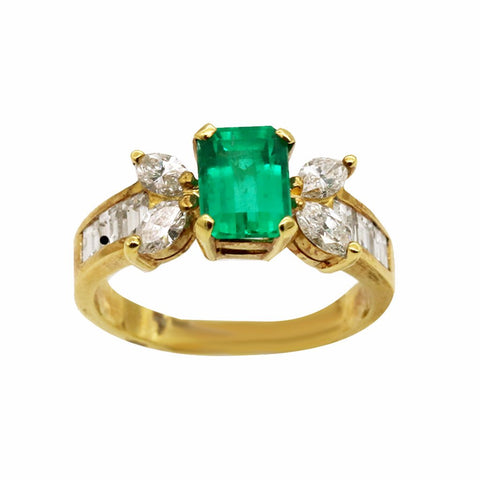 Emerald Diamond Ring