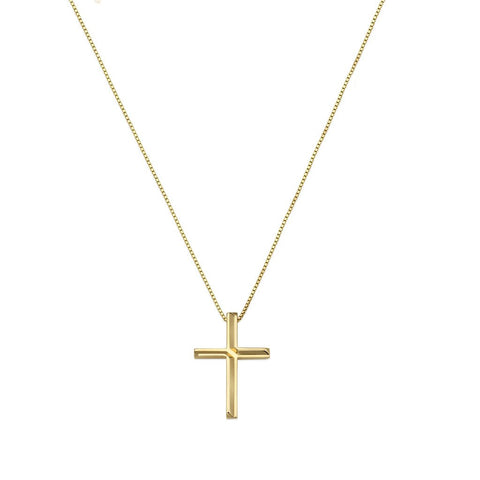 Gold Link to Love Cross Pendant