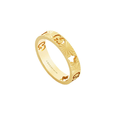 Gucci 18k Star Ring