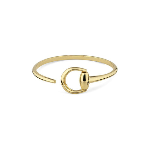 Gucci 18K Yellow Gold Horsebit Bangle
