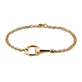 Gucci 18K Yellow Gold Horsebit Chain Bracelet