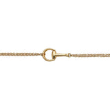 Gucci 18K Yellow Gold Horsebit Chain Bracelet