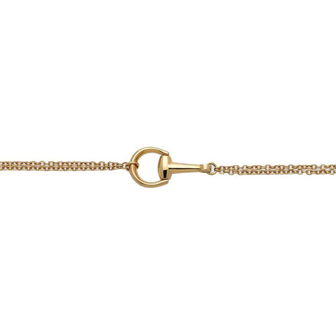 Gucci 18K Yellow Gold Horsebit Chain Bracelet