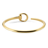 Gucci 18K Yellow Gold Horsebit Cuff Bracelet