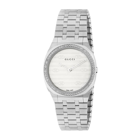 Gucci 25H Diamond Bezel - YA163503