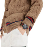 Gucci Dive Green and Red Nylon Watch YA136209