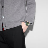 Gucci Dive Green Dial Stainless Steel Watch 40mm - YA136363