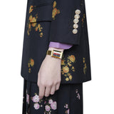 Gucci G-Frame Quartz White, Red and Navy Mother of Pearl Dial - YA147410