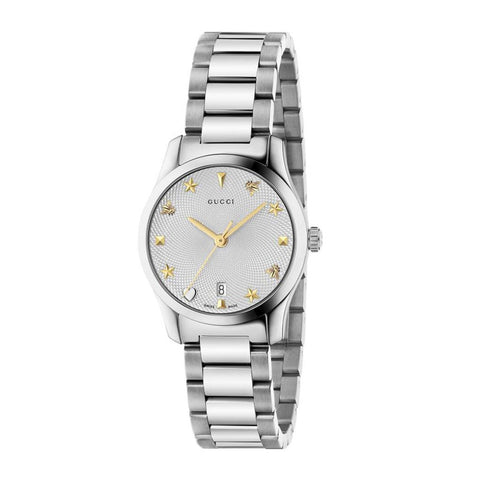 Gucci G-Timeless Stainless Steel Silver Dial - YA126572