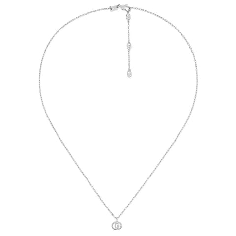Gucci GG Running 18ct White Gold 0.01cttw Diamond Pendant