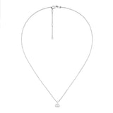 Gucci GG Running 18K Necklace in White Gold