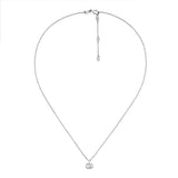 Gucci GG Running 18K Necklace in White Gold