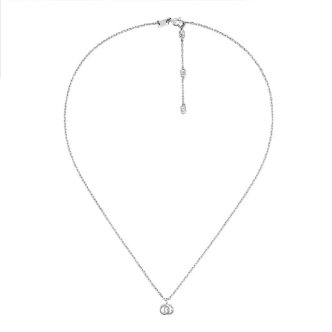 Gucci GG Running 18K Necklace in White Gold