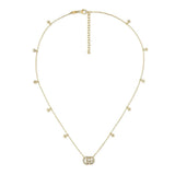 Gucci GG Running Necklace with Diamonds