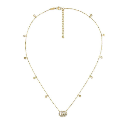 Gucci GG Running Necklace with Diamonds