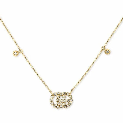 Gucci GG Running Necklace with Diamonds