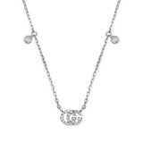 Gucci GG Running Necklace with Diamonds