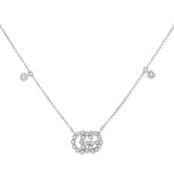 Gucci GG Running Necklace with Diamonds