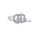 Gucci GG Running Ring with Diamonds