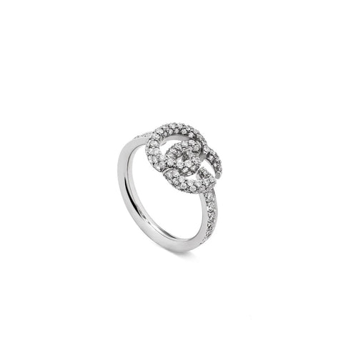 Gucci GG Running Ring with Diamonds