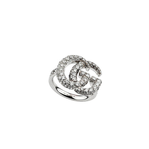 Gucci GG Running Ring with Diamonds