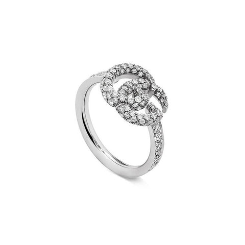 Gucci GG Running Ring with Diamonds