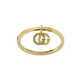 Gucci GG Running Ring with GG Charm
