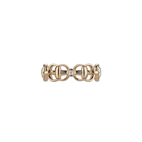 Gucci Horsebit Mini Diamond Ring