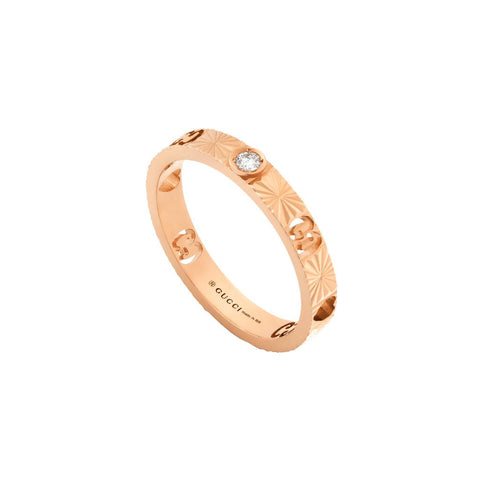 Gucci Icon 18k Diamond Heart Ring